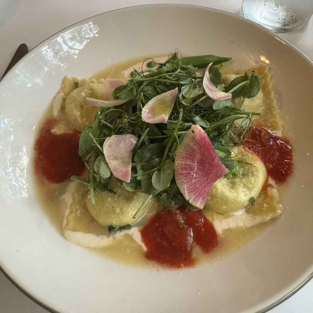 Pea ravioli Pea ravioli