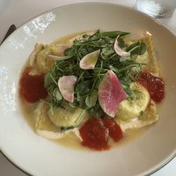 Pea ravioli Pea ravioli
