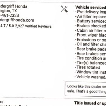 Vandergriff Honda - Carfax report - Car Dealers Near Me - Arlington, Texas Vandergriff Honda - Carfax report - Car Dealers Near Me - Arlington, Texas