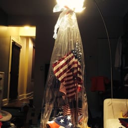 flags from humphrys wrapped for donation
