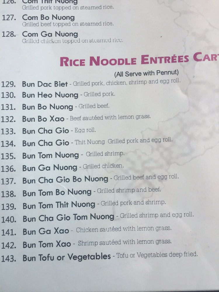 #129 Bun Dac Biet. You can't go wrong!