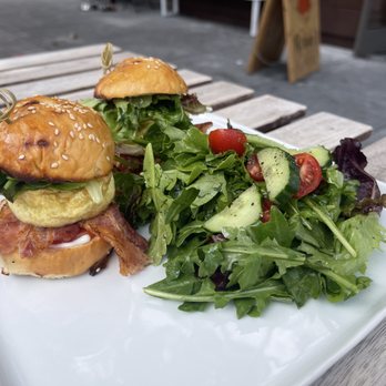 Robin's Cafe - Breakfast BLT slider with eggs... home made bread and fresh ingredients. - Cafes Near Me - San Francisco, California Robin's Cafe - Breakfast BLT slider with eggs... home made bread and fresh ingredients. - Cafes Near Me - San Francisco, California