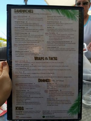 Menu photo 6 Bongos Beach Bar and Grille St. Pete Beach, FL