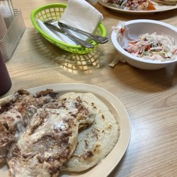 Gloria's Pupuseria - Bean & cheese pupusas