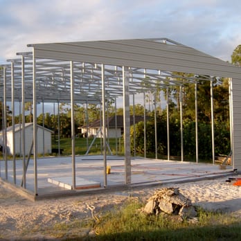The Backyard Depot - erecting a steel bldg - Patio Coverings Near Me - West Palm Beach, Florida The Backyard Depot - erecting a steel bldg - Patio Coverings Near Me - West Palm Beach, Florida