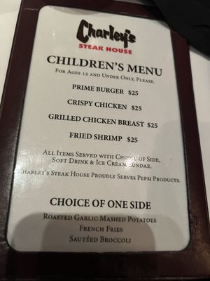 Menu photo 7 Charley's Steak House Orlando, FL