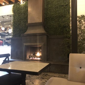 Olive & Grill - Fireplace in patio dining - Mediterranean Near Me - Studio City, California Olive & Grill - Fireplace in patio dining - Mediterranean Near Me - Studio City, California