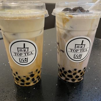 Top Tea + Espresso - brown sugar milk tea with boba + a cheese foam | taro milk tea with boba + a cheese foam + oreo crumbs - Bubble Tea Near Me - Honolulu, Hawaii Top Tea + Espresso - brown sugar milk tea with boba + a cheese foam | taro milk tea with boba + a cheese foam + oreo crumbs - Bubble Tea Near Me - Honolulu, Hawaii
