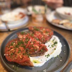 The Black Cat - Heirloom Tomato Toast - my favorite