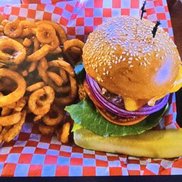 CURLY FRYS & A 1/2 POUND CHEESE BUGER CURLY FRYS & A 1/2 POUND CHEESE BUGER