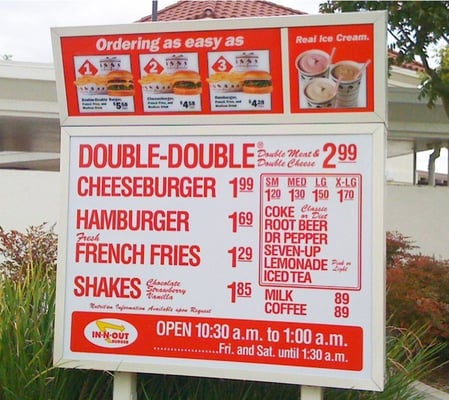 Menu photo 8 In-N-Out Burger Brentwood, CA