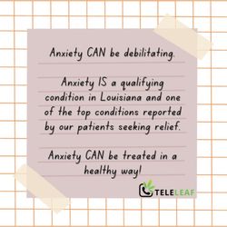 TeleLeaf - Medical Marijuana Access For Anxiety Patient in New Orleans
