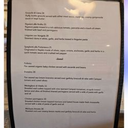 Joanne’s Table - Menu