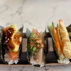 The Blue Elephant - Delicious trio of hand rolls