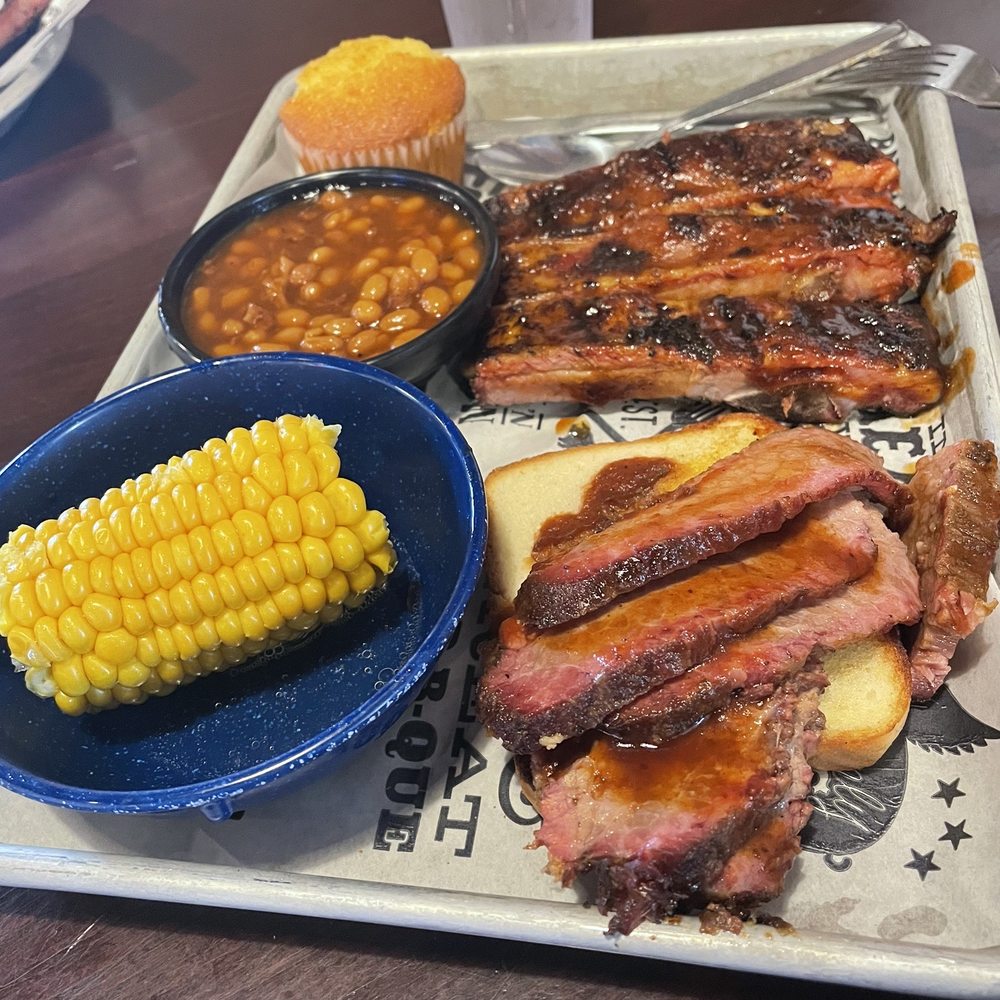 Famous Dave's Bar-B-Que - Two choice Dinner -Bar B Que Ribs and Brisket with beans and corn sides. - Barbeque Near Me - Apple Valley, Minnesota Famous Dave's Bar-B-Que - Two choice Dinner -Bar B Que Ribs and Brisket with beans and corn sides. - Barbeque Near Me - Apple Valley, Minnesota