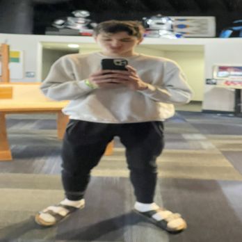 Tommy Bartlett Exploratory - Me taking a silly picture in a cool mirror. - Museums Near Me - Wisconsin Dells, Wisconsin