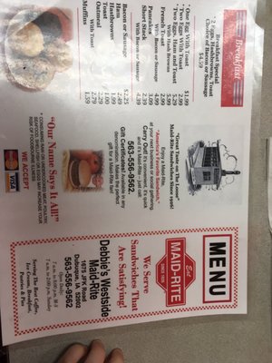 Menu photo 7 Maid-Rite Dubuque, IA