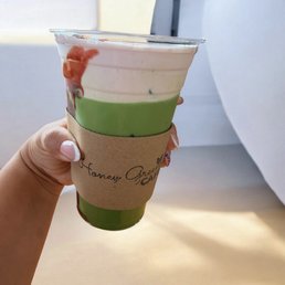 Strawberry matcha