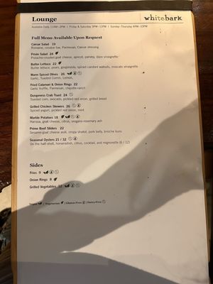 Menu photo 1 Whitebark Mammoth Lakes, CA