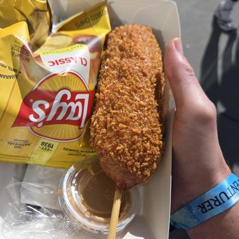 Blue Ribbon Corn Dogs - Pickle Dog - Food Stands Near Me - Anaheim, California