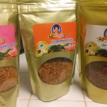 Khanom Thai Sunset - Dried fish, curry, kaffir lime, ginger and galanga.  Add it to rice the same way Japanese use furikake. - Grocery Near Me - Los Angeles, California
