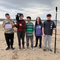 Lawton Academy of Performing Arts - Our Teen Filmmaker's Club shoots a scene on Sea Cliff Beach