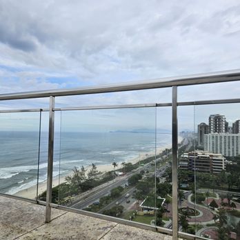 Praia da Barra da Tijuca - The view from my hotel rooftop - Beaches Near Me - Rio de Janeiro, RJ