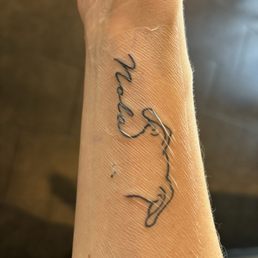 The tattoo received.