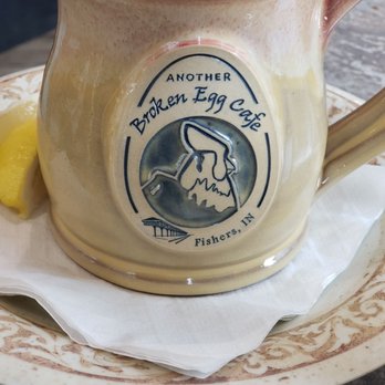 Another Broken Egg Cafe - Hit water in a mug. - Breakfast & Brunch Near Me - Fishers, Indiana Another Broken Egg Cafe - Hit water in a mug. - Breakfast & Brunch Near Me - Fishers, Indiana