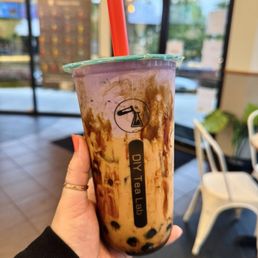 Brown Sugar Milk Tea with Sea Salt Ube Creama Brown Sugar Milk Tea with Sea Salt Ube Creama