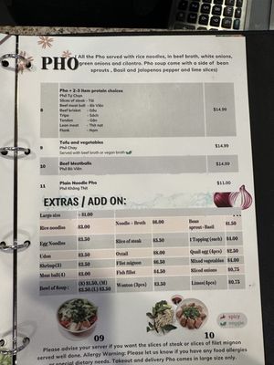 Menu photo 8 Pho Mai Chino Hills, CA