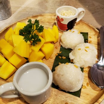 Crying Thaiger - Mango with sweet sticky rice - Thai Near Me - Malden, Massachusetts Crying Thaiger - Mango with sweet sticky rice - Thai Near Me - Malden, Massachusetts