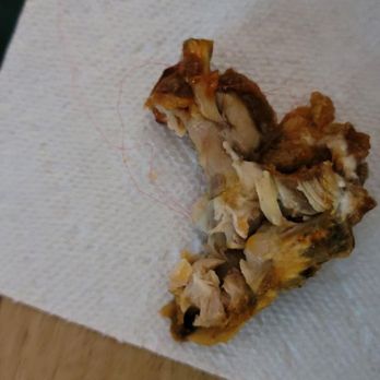 Wingstop - Red hair wrapped in the chicken bone, unbelievable!!! - Chicken Wings Near Me - Santa Clarita, California Wingstop - Red hair wrapped in the chicken bone, unbelievable!!! - Chicken Wings Near Me - Santa Clarita, California