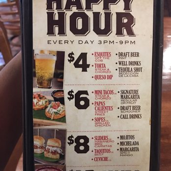 El Torito - Happy Hour Menu 3pm-9pm every day! - Mexican Near Me - San Bernardino, California El Torito - Happy Hour Menu 3pm-9pm every day! - Mexican Near Me - San Bernardino, California