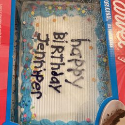 a birthday cake in a box
