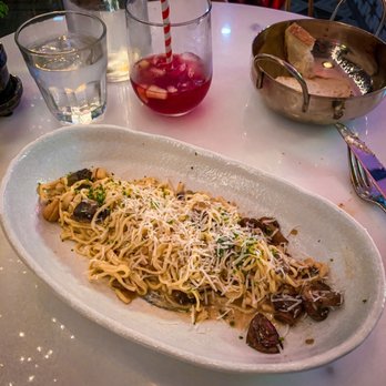 Brava Garden Eatery - Mushroom Pasta - Wine Bars Near Me - Pleasanton, California