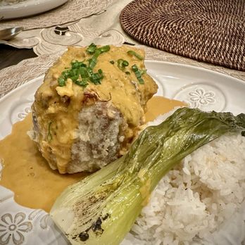 FlavorSmacked - Crispy Kare-Kare with Charred Bokchoy - Caterers Near Me FlavorSmacked - Crispy Kare-Kare with Charred Bokchoy - Caterers Near Me