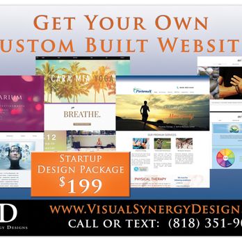 Visual Synergy Designs - Startup Design Package only $199! Visit the website for more details or feel free to reach out by phone! - Web Design Near Me Visual Synergy Designs - Startup Design Package only $199! Visit the website for more details or feel free to reach out by phone! - Web Design Near Me
