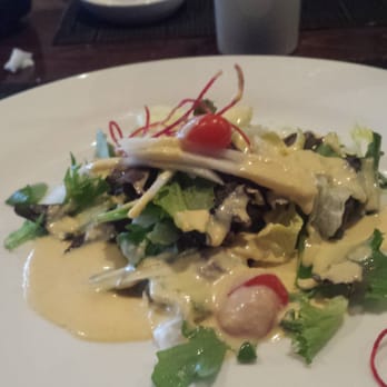Aji 53 - Green salad that comes as a side for the hibachi style chicken and veg. - New American Near Me - Smithtown, New York