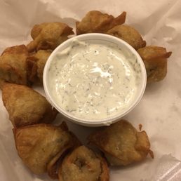 Green Chile Chicken Wontons