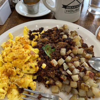 Breakfast House - Chorizo with 2 eggs plate - Breakfast & Brunch Near Me - Chicago, Illinois
