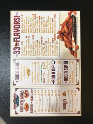 Menu photo 3 Wings World Cedar Hill, TX
