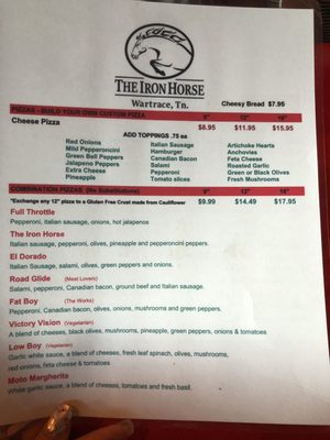 Menu photo 4 The Iron Horse Wartrace, TN Menu photo 4 The Iron Horse Wartrace, TN