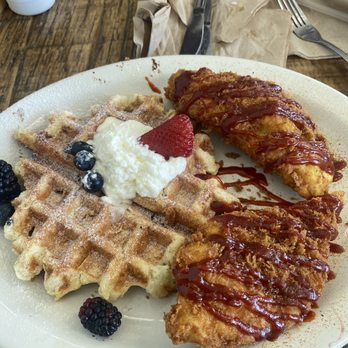Sunny's Cafe - Nashville Hot Chicken Waffle 10/10 - Breakfast & Brunch Near Me - Rancho Cucamonga, California Sunny's Cafe - Nashville Hot Chicken Waffle 10/10 - Breakfast & Brunch Near Me - Rancho Cucamonga, California