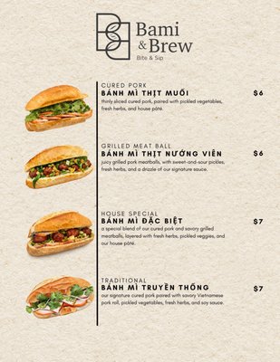 Menu photo 2 Bami & Brew Garden Grove, CA