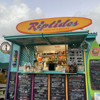 Riptides Shave Ice & Snacks - Front & menu - Shaved Ice Near Me - Koloa, Hawaii Riptides Shave Ice & Snacks - Front & menu - Shaved Ice Near Me - Koloa, Hawaii