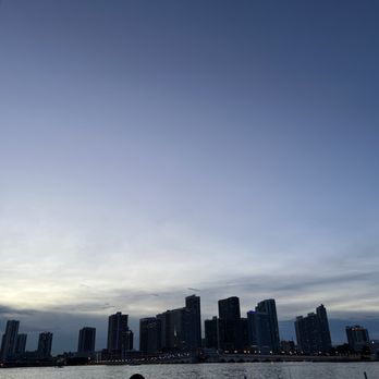 Joia Beach - Skyline from our seat - Modern European Near Me - Miami, Florida