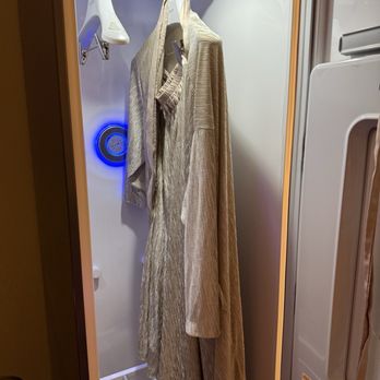 PureLux Scalp Spa - The robe is in a cool futuristic closet ( also where you put your clothes in after you change ) - Day Spas Near Me - West Hollywood, California PureLux Scalp Spa - The robe is in a cool futuristic closet ( also where you put your clothes in after you change ) - Day Spas Near Me - West Hollywood, California