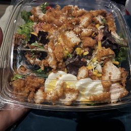 ows a salad in a plastic container ows a salad in a plastic container