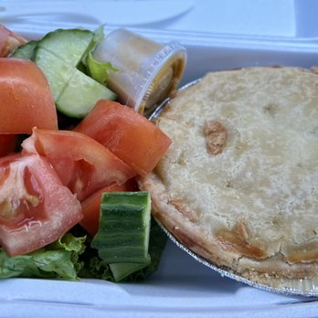 On the Bean - a sandwich and salad in a styrofoam container - Coffee & Tea Near Me - Aurora, Ontario